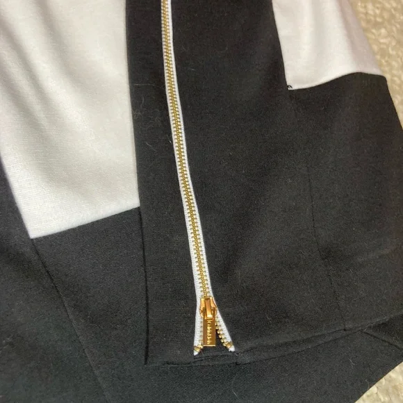 Calvin Klein Zip Up Dress size 4 white/black - Picture 8 of 10
